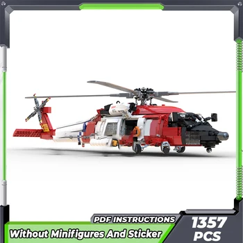 Строительные Кирпичи Moc Военная модель MH-60J Технология вертолета Hawk Модульные блоки Подарки Игрушки для детей Наборы 
