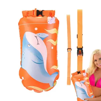 Поплавок для безопасности плавания, дрейфующий буй, сумка для сушки для безопасности, надувная сумка со съемным ремнем для гребли на байдарках и рафтинга 25