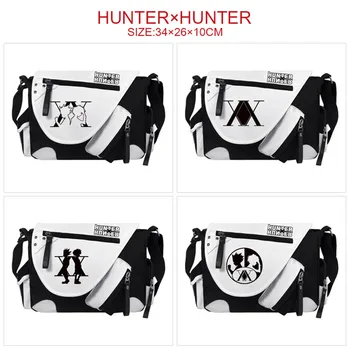 Сумка Hunter x Hunter, Аниме-сумка, Холщовая мужская сумка для школьников, сумка-мессенджер через плечо 11
