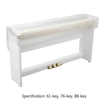 Прозрачная матовая крышка пианино, пылезащитный чехол для клавиатуры цифрового пианино, 61 76 88 клавиш