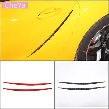 Для Toyota Supra 2019-2023 Декоративные Наклейки на дверной паз автомобиля Аксессуары для модификации экстерьера из мягкого углеродного волокна 2 шт 21