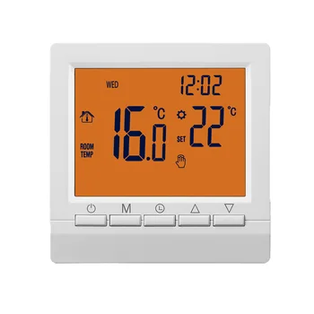 Умный программируемый регулятор температуры нагрева газового котла, контроллер термостата без Wi-Fi, Комнатный настенный термостат 2