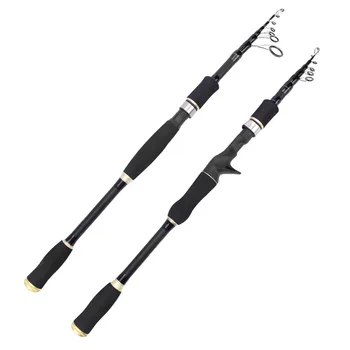ZY964 Короткая секционная выдвижная удочка с длинным ходом, прямая ручка, карбоновая портативная удочка длиной 2,7 м 14