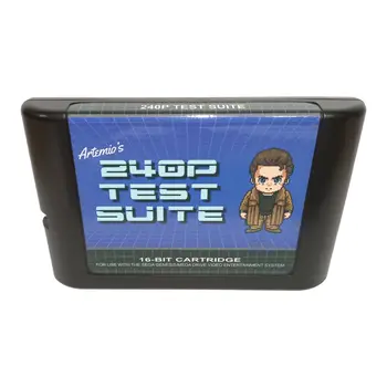 Набор тестовых шаблонов 240P, 16-битная игровая карта MD для Mega Drive Для Genesis 11