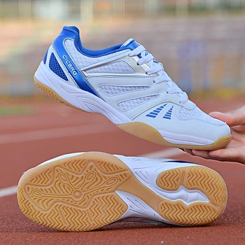 Мужская легкая обувь для бадминтона на каждый день, тренировочные дышащие противоскользящие кроссовки, спортивная обувь для мужчин и женщин, обувь для настольного тенниса в помещении 19