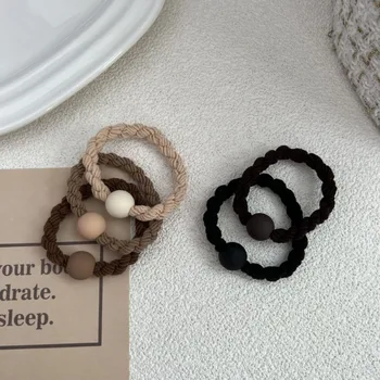 Япония и Южная Корея: простая базовая высокоэластичная толстая кожаная лента, повязка на голову, прочное кольцо для волос, тренд, незаменимый модный предмет 14