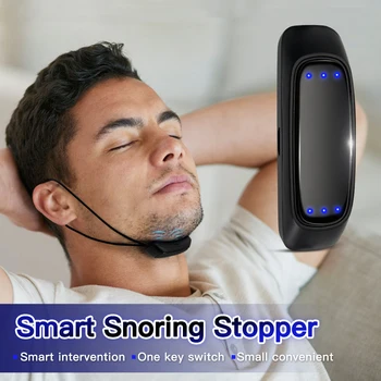 Умное устройство против храпа EMS, останавливающее храп, Портативное удобное устройство для хорошего сна, предотвращающее храп, Медицинское обслуживание, помощь при апноэ во сне, USB 23