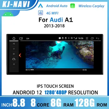 Система Android 12 Для Audi A1 2013-2018 Автомобильный Мультимедийный Стерео Google WIFI 4G SIM IPS Сенсорный Экран GPS Navi Беспроводной Carplay 8
