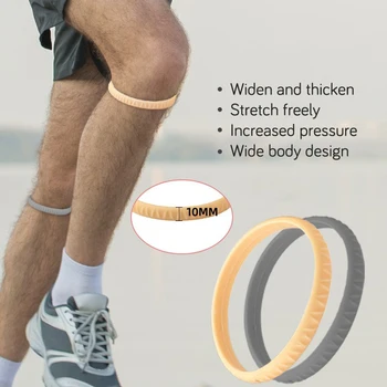 1 шт., тонкий пояс для коленной чашечки, баскетбольный пояс для коленного сустава, веревочное кольцо для коленного сустава, резинка, спортивный наколенник, эластичный 2
