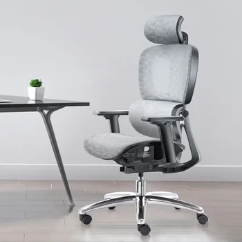 Эргономичные офисные кресла с подставкой для ног, компьютерное игровое кресло, вращающееся кресло на колесиках, Удобное кресло, сетчатый стул для рабочего стола, мебель 1
