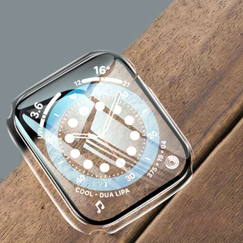 Защитный чехол для экрана Apple watch 7/6/5/4/3/2/SE 44 мм 40 мм 42 мм 38 мм 41 мм 45 мм чехол iwatch Противоударный Корпус Аксессуары